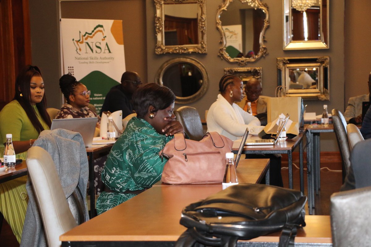 SkillsAuthority's tweet photo. The NSA is attending the consultation meeting with the Public Service Sector Education & Training Authority to receive Progress update on the strategic areas on which SETAs are requested to comply with.
#SkillsDevelopment
#SETAsSupport
#SETAsMonitoring_Evaluation https://t.co/n8msgNe1md
