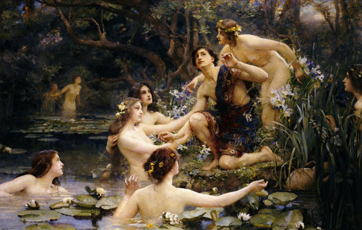 'Hylas and the Nymphs' by Henrietta Rae (c 1909).