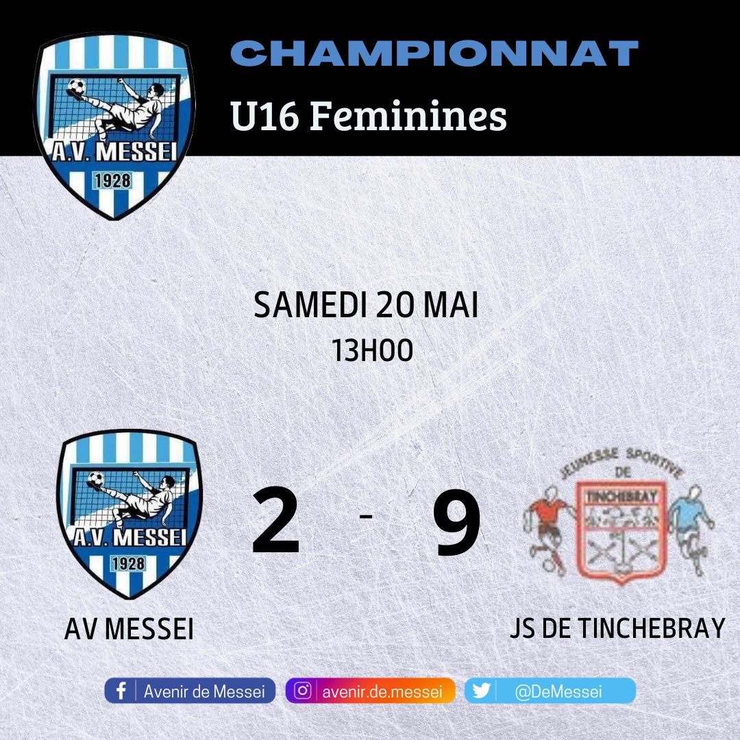 🔵⚪️ RÉSULTATS DU WEEK-END ⚪️🔵

Match compliqué pour nos U16 avec une lourde défaite. Championnat terminé pour nos féminines, elles termineront la saison à la 6e place sur 11 au total ! ⚽️