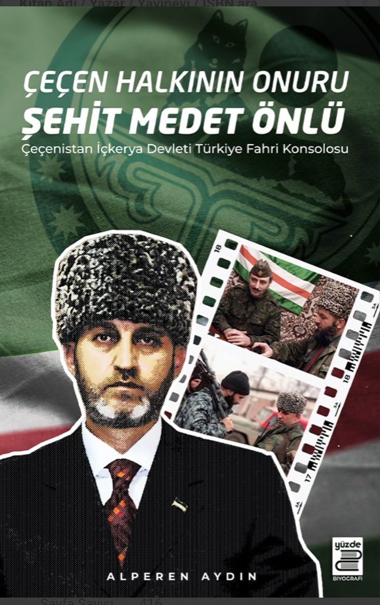 SolokhUlku's tweet photo. Çekiliş

Bu twiti alıntılayıp, 22 Mayıs 2013'te şehid edilen Çeçen Cumhuriyeti İçkeria'nın Türkiye fahri konsolosu #MedetÖnlü'nün bir sözünü yazan 5 kişiye, Alperen Aydın'ın @alperenaydintr kaleme aldığı "Çeçen Halkının Onuru Şehit MedetÖnlü"kitabını hediye edeceğim. https://t.co/tPdF1iBR8S