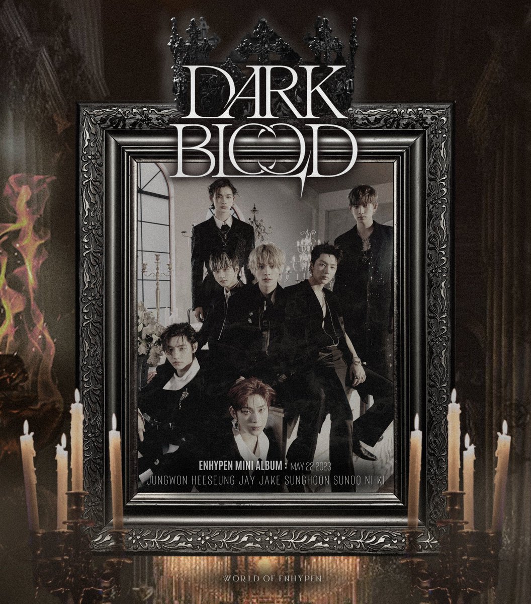Gracious the chilling return of ENHYPEN ‘DARK BLOOD’, where darkness and elegance intertwine in every corner. Prepare to be mesmerized as they unleash their icy allure, captivating us with enigmatic grace. Embrace the mystique and immerse yourself amid ethereal realm once more.