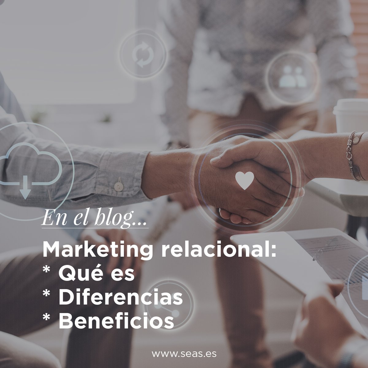 Te invitamos a leer el post de hoy ➡ seas.es/blog/gestion-e… ⬅ donde hablamos sobre:
✅ Qué es el marketing relacional y para qué sirve
✅ Diferencias entre el marketing relacional y el marketing tradicional
✅ Beneficios del marketing relacional
#NosReinventamosContigo