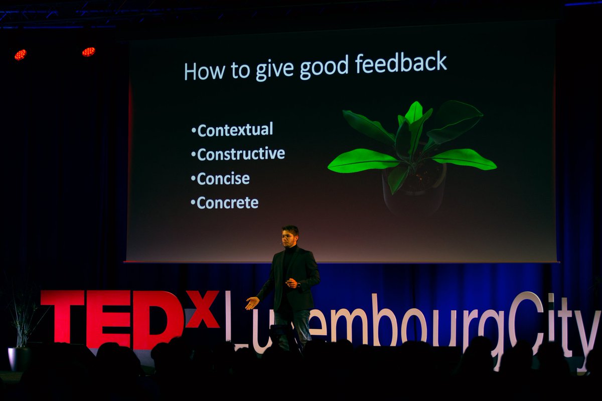 [ED Event - May 10th] 🙏 For reminding us the power of feedback, thank you @ElseySam.

#tedx #luxembourg #ideasworthspreading #event #education