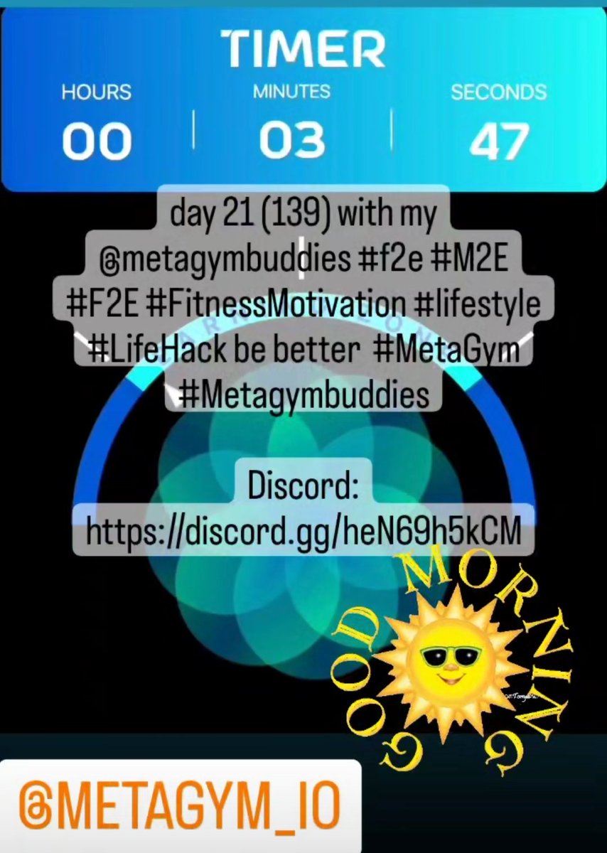 Sam12161496's tweet photo. day 21 (139) with my  @metagymbuddies #f2e #M2E #F2E #FitnessMotivation #lifestyle #LifeHack be better  #MetaGym #Metagymbuddies

Discord: https://t.co/u4xvIzFnZl https://t.co/oZKSiWnNMp