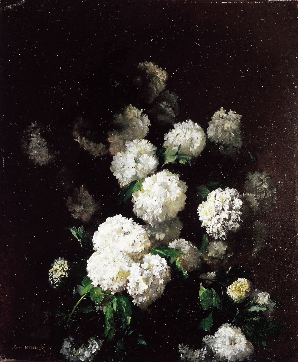 "Flowers" by Jean Benner (1860).
