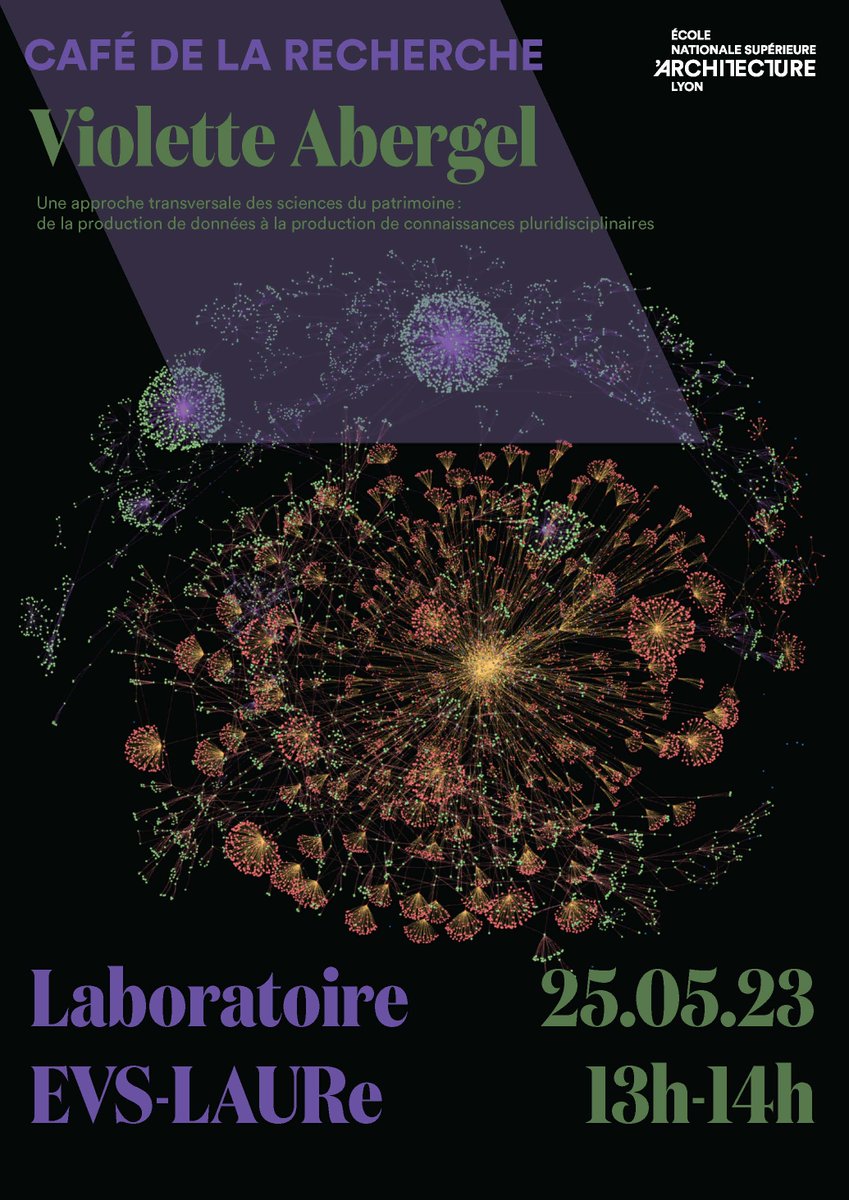 [#MAPAria] Café de la recherche à l'<a href="/ENSALyon/">ENSA Lyon</a> le 25 mai
Venez rencontrer la chercheuse Violette Abergel pour un exposé autour de l'approche transversale des sciences du patrimoine
#patrimoine #numérique #recherche #pluridisciplinarité #CNRS