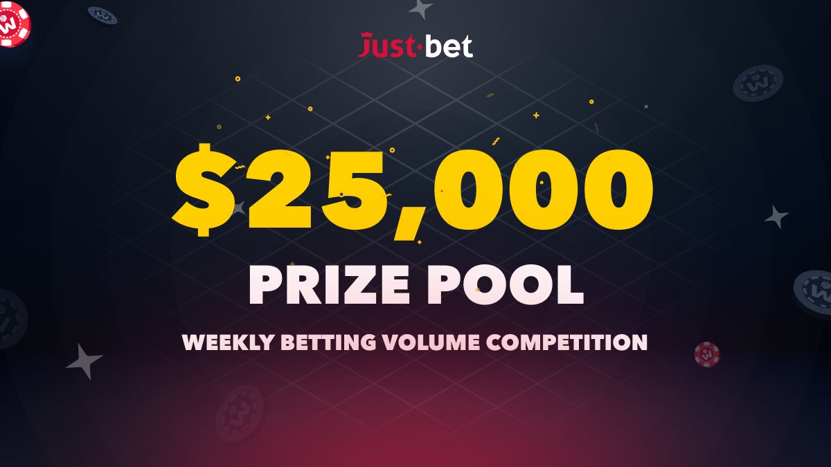 JustBetOnchain's tweet photo. 🏆🎉 $25k Prize Pool Alert! 🎉🏆

JustBet proudly presents our Weekly Betting Volume Competition!

Prove your betting skills and compete with other JustBettors for a chance to win big.

The prize pool is up for grabs every week, so join now and show us what you're made of! https://t.co/ZGXXq10agd