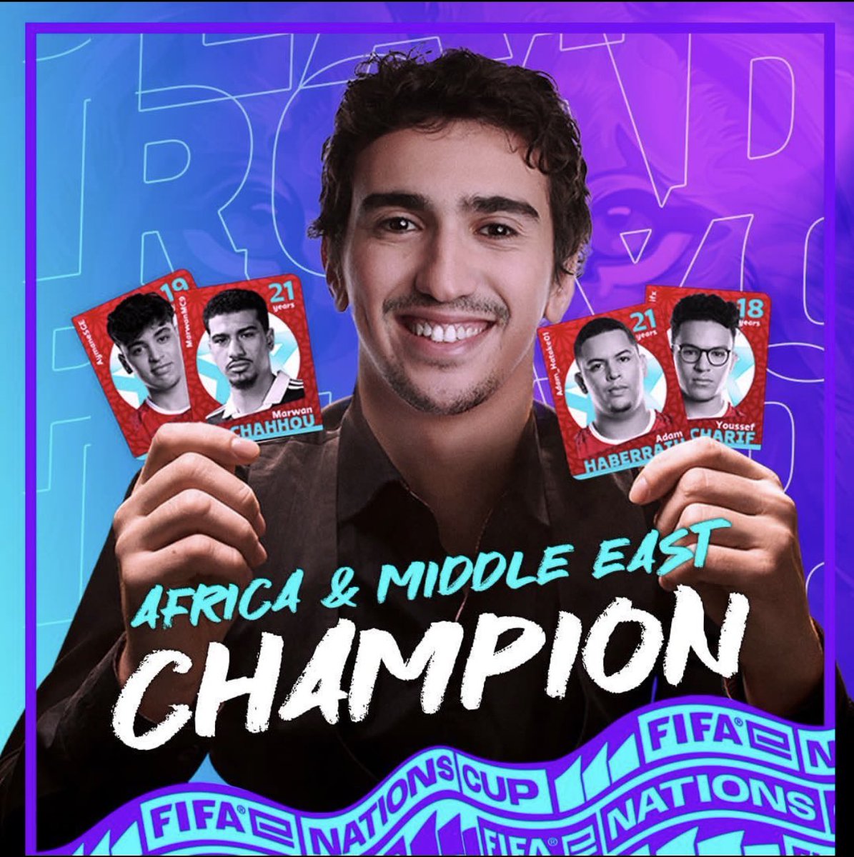 BassySaad's tweet photo. Morocco is your @FIFAe Champion of the Middle East & Africa region !!

I’m honored to be the coach of this team, the national team was created last year, we made history qualifying and finishing TOP2, this year it’s the back2back and TOP1 & champions of the MEA region !!

Thank you guys ❤️🙏🏻
@Adam_hatake01 @AymaneSGE @MarwanMC9 @xcharifx @driss_malki @_MrDoorey @jounaidanasse @FRMJEOFFICIEL 

DIMA MAGHREEEB 🇲🇦❤️