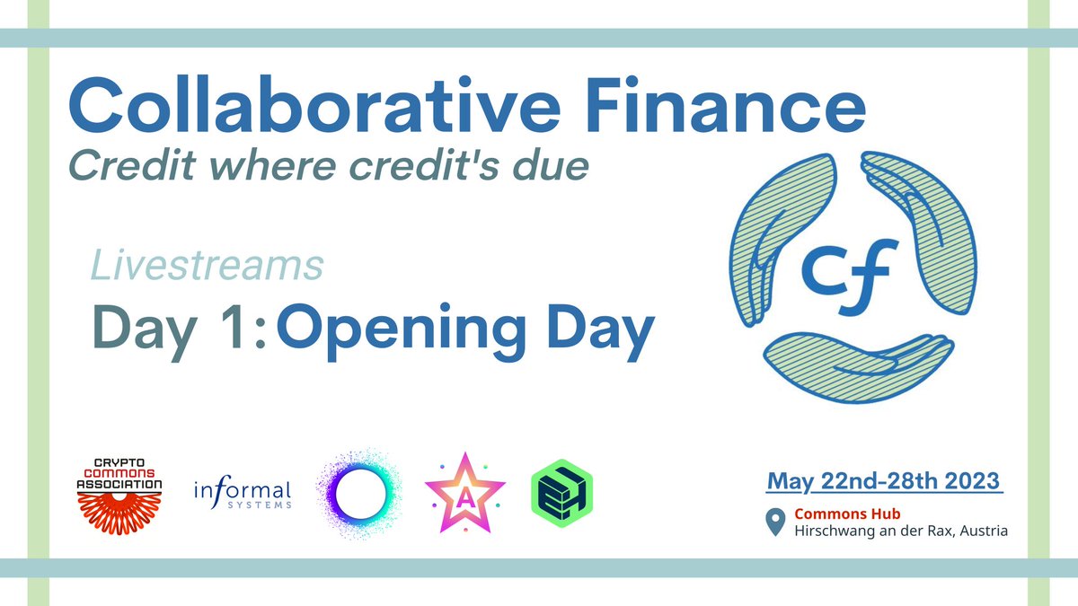 crypto4commons's tweet photo. Collaborative Finance has begun! Welcome, Introduction and Context of CoFi ✊

This is the link to follow the live streaming https://t.co/B8grrZlpZ3 https://t.co/j3jmf8PoeK
