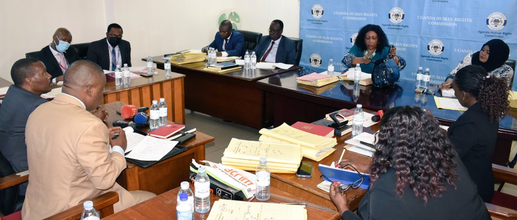 UHRC_UGANDA's tweet photo. It's now Maj. Gen. @mugishamuntu former FDC president giving evidence in support of Dr. @kizzabesigye1 complaint before our Human Rights Tribunal. @ChairpersonUhrc is chairing it at Rummee Plaza for three days. @SimeoNsubuga @shifrahl @lo_apitta   #UHRCTribunalHearings23 https://t.co/VbF4vPWPeT