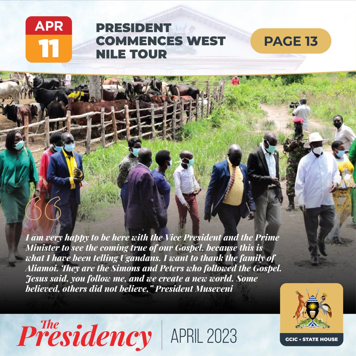 ⁦@KagutaMuseveni⁩ commences west Nile tour #ThePresidencyUg