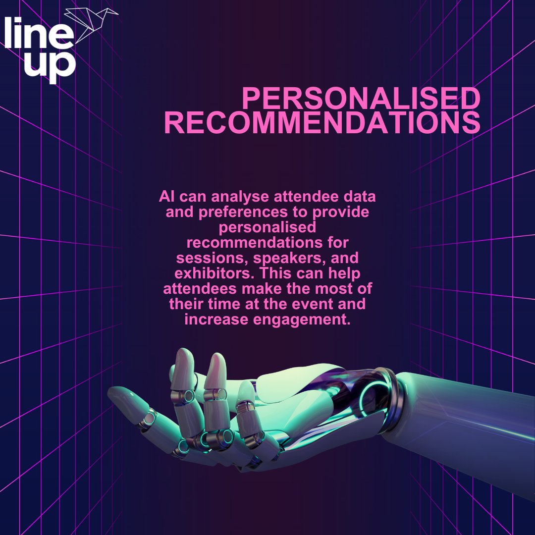 LineUpUK's tweet image. In case you missed it, check out Line Up's latest blog! We focus on how Artificial Intelligence can benefit the events industry. Visit us at: lineup.uk.com/blog
#artificialintelligence #eventplanning #eventmanagement #eventindustry #LineUpPeople #TransformingAudiences
