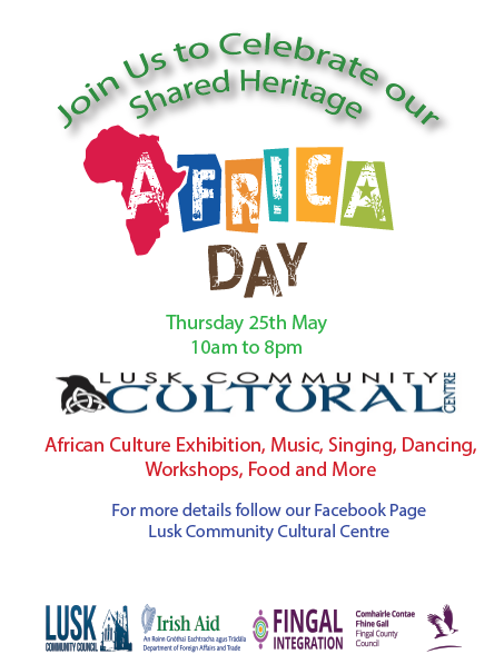 Fingalcoco's tweet photo. Africa Day is an annual worldwide celebration of the people, cultures and potential of this wonderful continent. Held on 25 May each year, Africa Day is a chance for people to come together and celebrate the diversity of Africa. The Fingal Integration Team in collaboration with Department of Foreign Affairs / Irish Aid are supporting three groups to celebrate Fingal #AfricaDay2023 . The events will showcase the many cultural aspects of Africa and embrace our shared heritage. See: https://t.co/0oj5IeOK7Z
