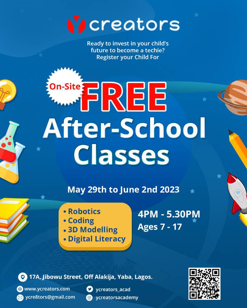 New Week, New Project Goals!

Exciting projects/activities include:

- Coding
- 3D Modeling
- Digital Literacy
- Robotics

Explore our free online and on-site options; …eators-git-develop-hbr-dev.vercel.app/afterschool