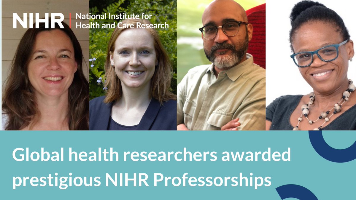 NIHRglobal's tweet photo. Four leading health researchers working in Africa and Asia have been awarded prestigious NIHR Global Research Professorships. Their research tackles healthy ageing, tackling alcohol, asthma and improving newborn care. Read about the full story:
https://t.co/7lj9JQYhj5 https://t.co/Mns70MlewV