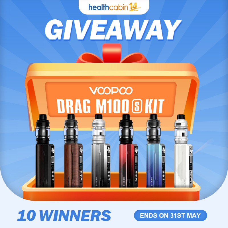 🌈🌈
🔝Healthcabin - VOOPOO DRAG M100S Giveaway💯💥

🎁Prize:
VOOPOO DRAG M100S Kit

🍀10 Winners
Ends on 31st May📆

Come join us & win~
>
To Enter:👇
healthcabin.net/blog/voopoo-dr…
>
#healthcabin #voopoo #dragm100s #voopoodragm100s #giveaway #vapegiveaway #vapewholesale #vape #vapor