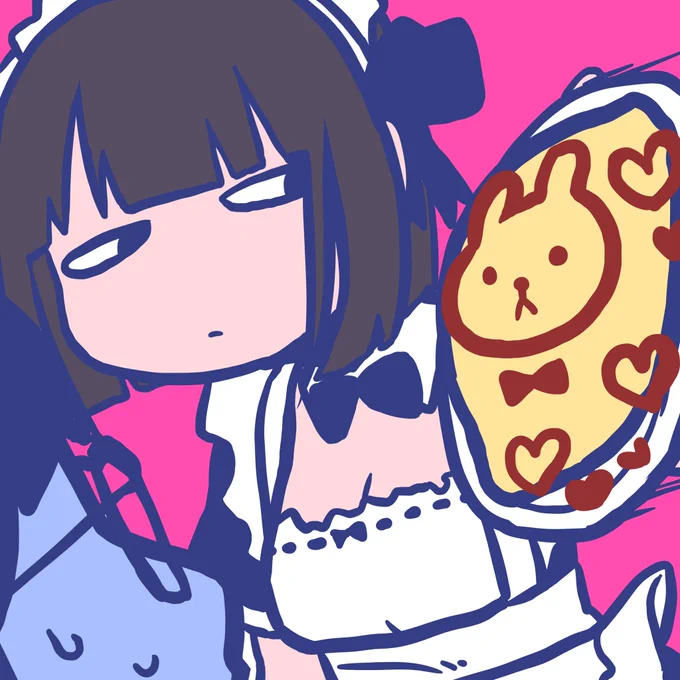 オムライスでパイ投げメイド