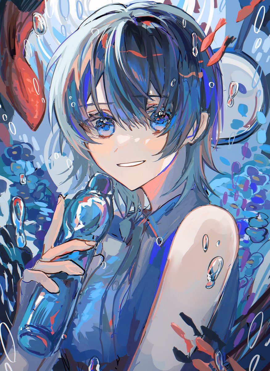 泣き出しそうなブルー #イラスト #創作」|にづのイラスト 泣き出しそうなブルー #イラスト #創作」|にづのイラスト