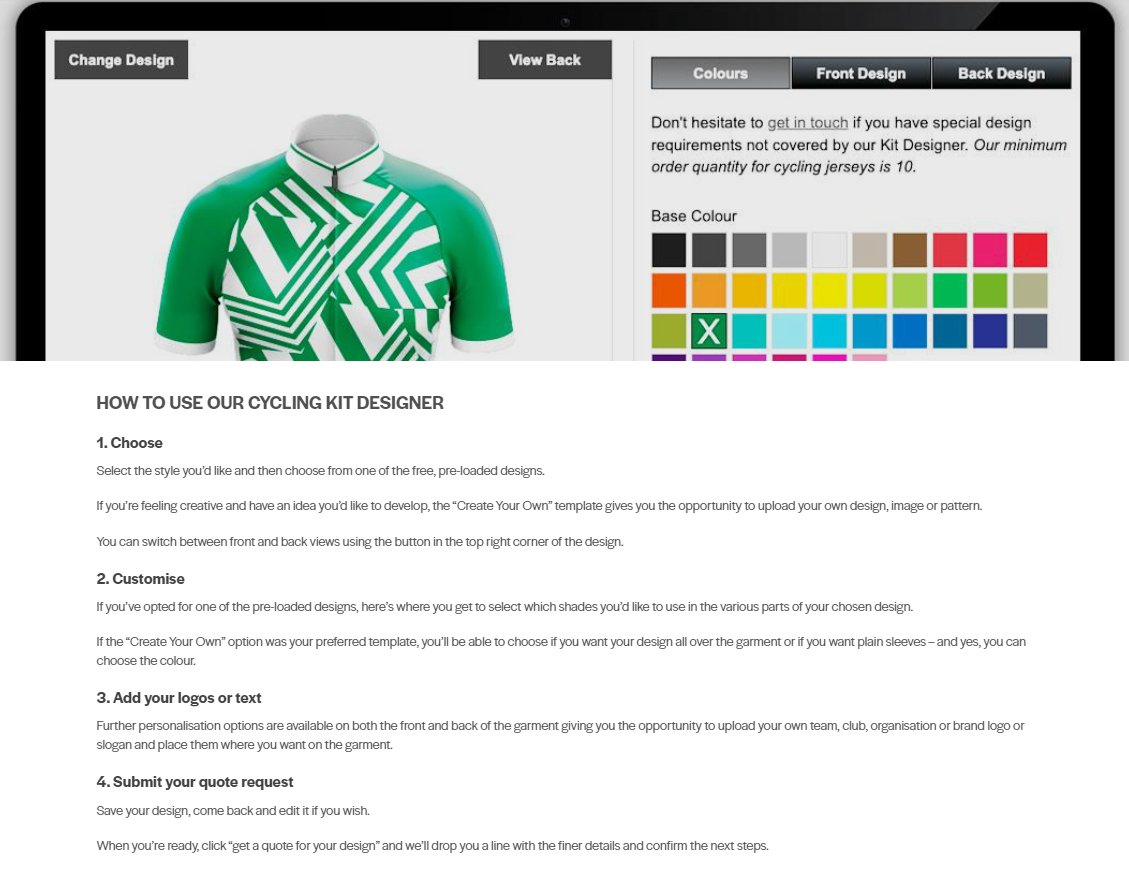 No Giro today? Why not design your own jersey for your club or team? Check out our Kitbuilder on our website <a href="/appincycling/">Appin Cycling</a> <a href="/UKCycleChat/">UKCycleChat™</a> <a href="/giroditalia/">Giro d'Italia</a>