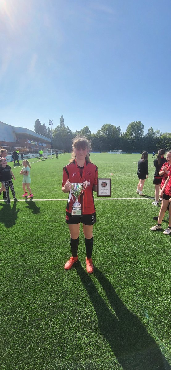 Blackwood_Comp's tweet image. Well done to Leila from @BlackwoodComp and the Caerphilly &amp;amp; District U13s football team on their 6-1 win last weekend, with Leila scoring one, becoming Welsh Schools FA National Champions!!
@CaerphillySFA