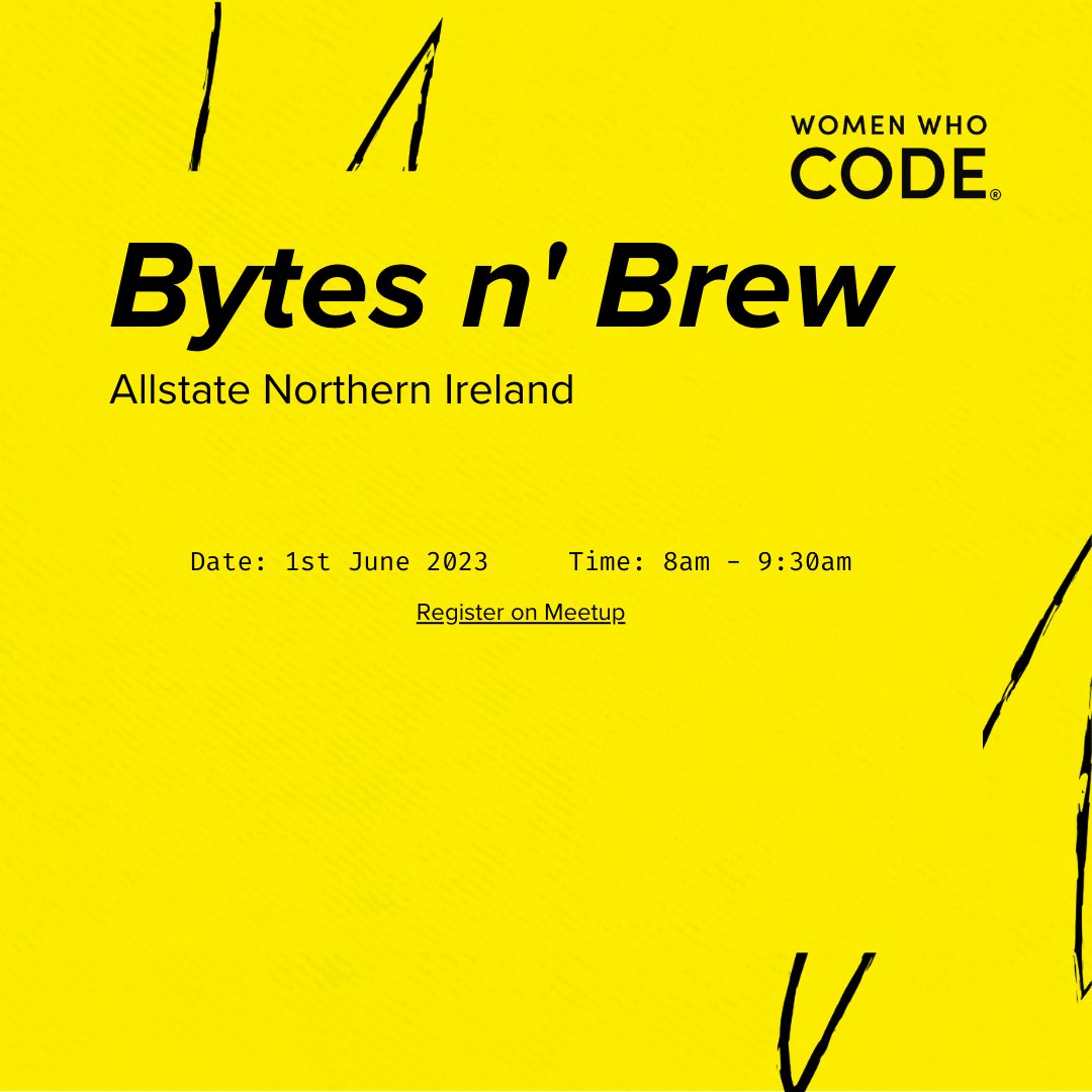 WWCodeBelfast's tweet photo. We are thrilled to be collaborating with @AllstateNI for our FIRST in-person event since 2020! 

Join us for some networking, breakfast and coffee as we announce exciting news about the network! 

Register on Meetup now: https://t.co/7yBIlNodzI 

#meetup #womenwhocode https://t.co/1NN97cmQJh