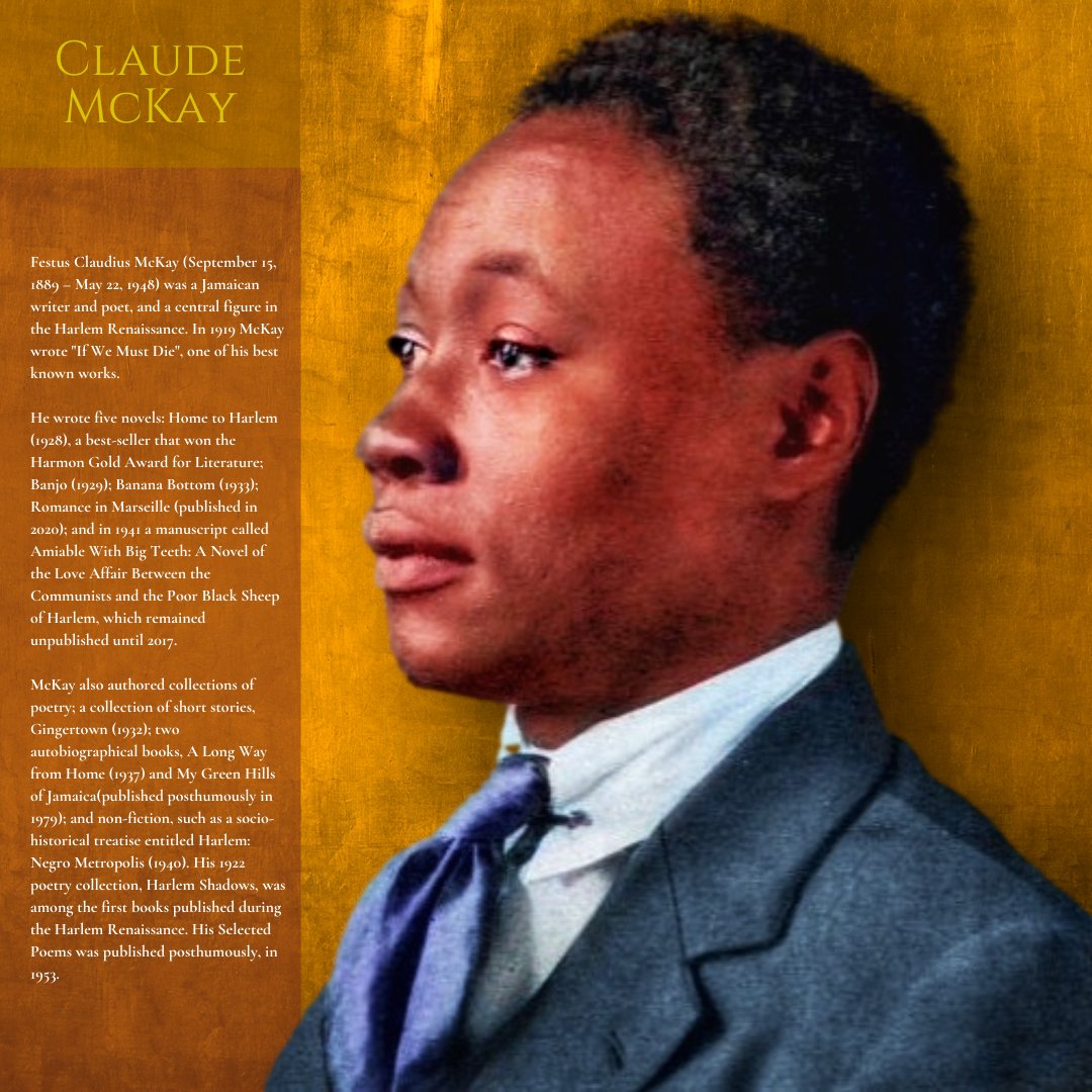 Black Kudos on Twitter "Remembering Claude McKay.