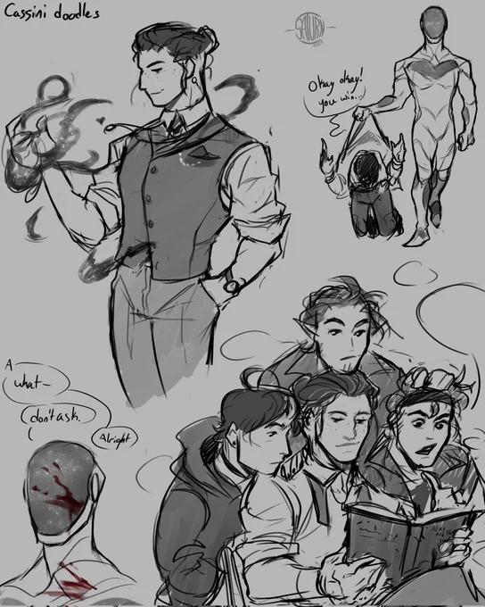 Cassini doodles for fun #pdssart #jrwifanart