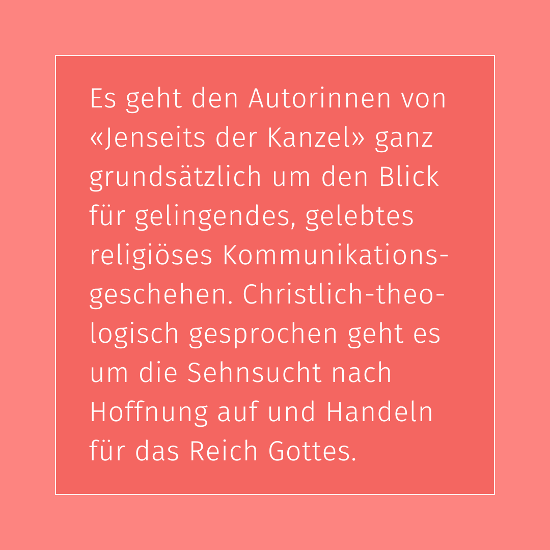 Gerne möchten wir Ihnen folgende Neuerscheinungen empfehlen: «Jenseits der Kanzel» von PD Dr. Sabrina Müller und Dr. Jasmine Suhner. Dabei geht es um einen neuen Ansatz für Homiletik. Schauen Sie selbst rein!
#ZKE #kirchenentwicklung #jenseitsderkanzel #homiletik