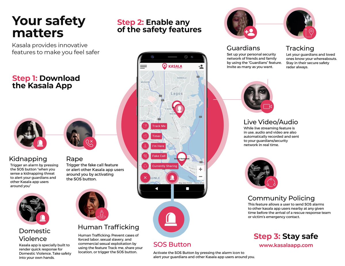 Kasalaapp's tweet photo. Your Safety Matters!!!
Download Kasala App
#kasalaapp #kasala #wahala #personalsafety #personalsafetydevice #personalsafetyapp #safetyapp #safety #Rape #kidnapping #domesticviolence #communitypolicing #humantrafficking #standtoendrape #crimeprevention #emergencyapp https://t.co/xv6Sjgeu7i