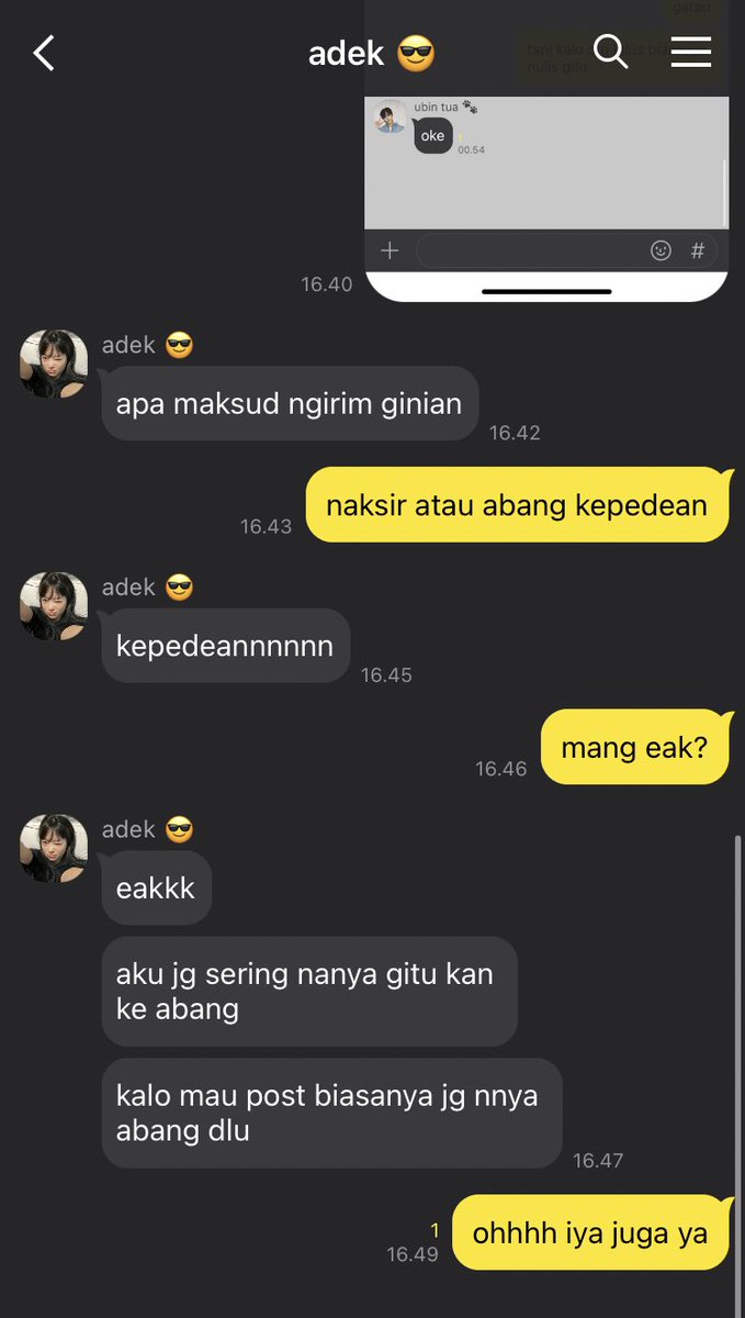 risincat's tweet photo. jgn tanya knp dia malah diskusi sm si ADEK https://t.co/eSfrdshpQd