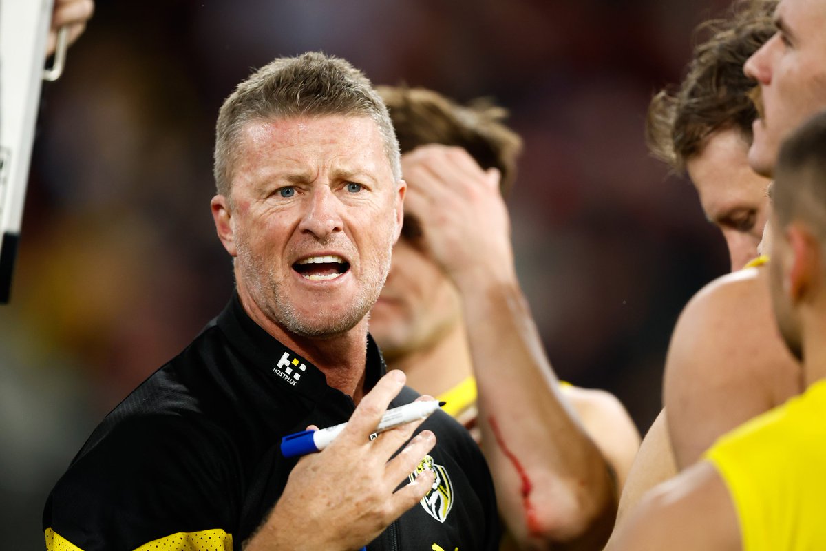1116sen's tweet image. EXCLUSIVE | Damien Hardwick has decided to quit Richmond in a bombshell coaching call. 

@tommorris32 reports | bit.ly/43hbHGx | #AFL