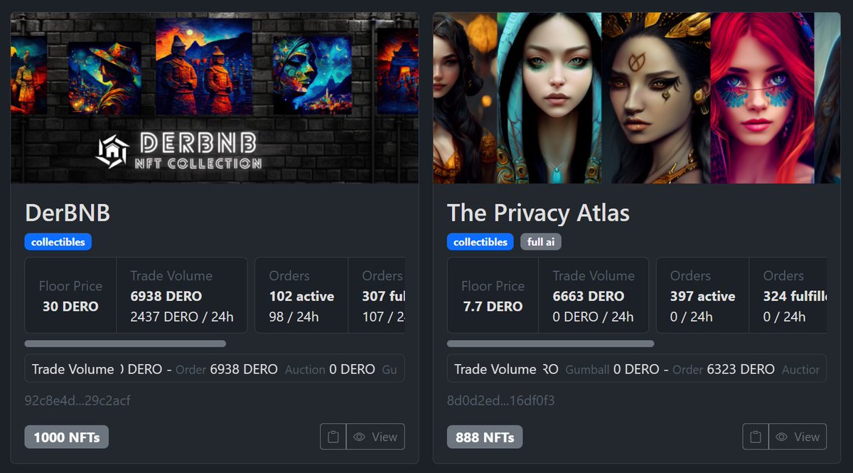 ThePrivacyAtlas's tweet photo. ๐๐จ Side by side, our two favorite collections!
๐ We're beyond happy and honored to deliver these incredible artworks as part of both #ThePrivacyAtlas and #DerBnB Projects. ๐
โจ Being part of the #Dero community is a privilege. Thank you for your tremendous support! ๐โค๏ธ https://t.co/H1BDAEo6W6