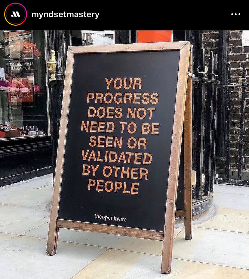 7 ideas para validar tú mismo tu progreso porque sí, a veces nadie está mirando o a veces tu progreso no es algo que se vea: