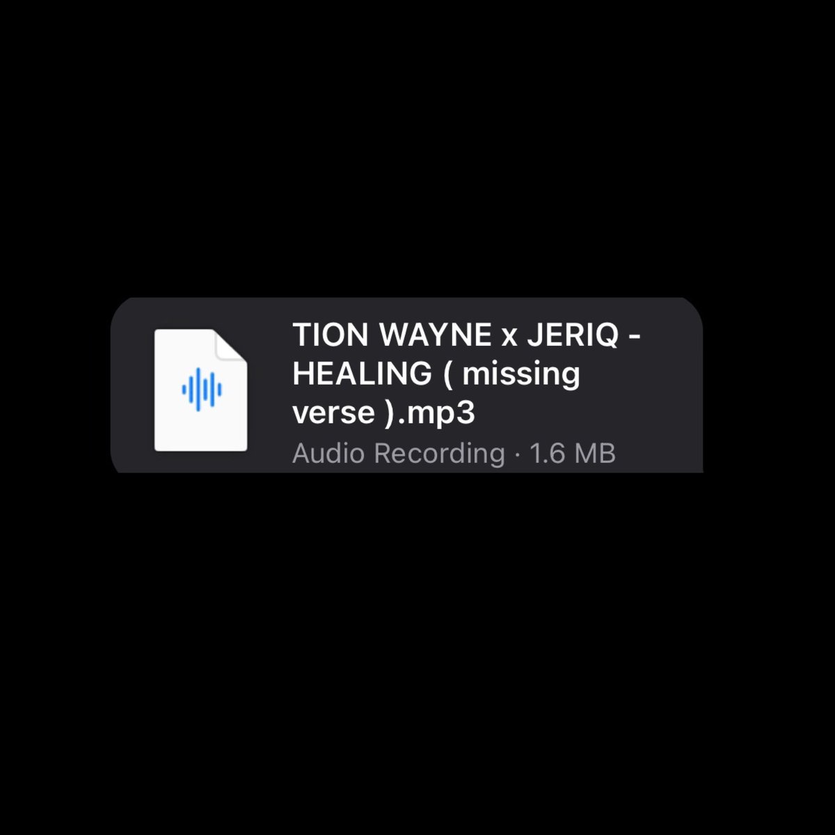 jeriqthehussla's tweet photo. my favorite tune rn is HEALING by @tionwayne so i had to record a “ MISSING VERSE “  OUT 6PM ❤️‍🩹 https://t.co/n28PdHbj0J