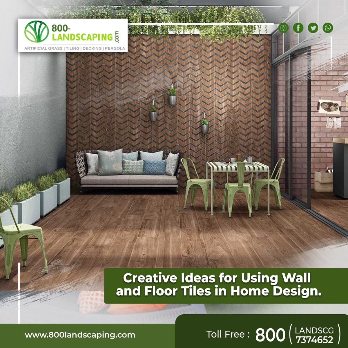 Creative Ideas for Using Wall and Floor Tiles in Home Design🏠
Looking to add a creative touch to your home? Consider using #wallandfloortiles in unique ways!
From mosaic accents to geometric patterns, tiles can elevate the aesthetics.
Call Us Now at 055 380 5148 .
#hardscaping