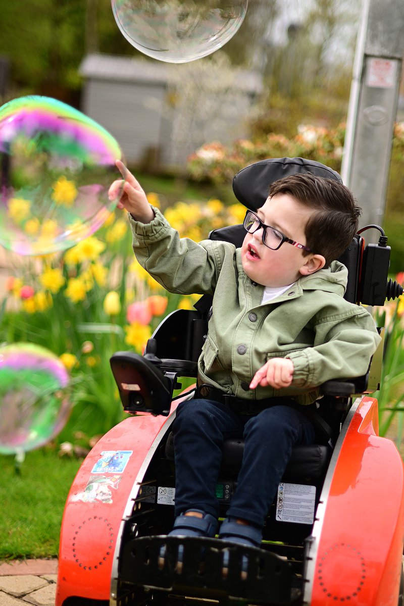 We're forever blowing bubbles at Derian House, and now that the summer months are upon us, we're sure we'll be spending most of our time in the gardens surrounded by many more! 🫧

<a href="/jumpcharity/">JUMP Children's Charity</a> recently visited to capture some memories, including this gorgeous pic of Isaac 💚