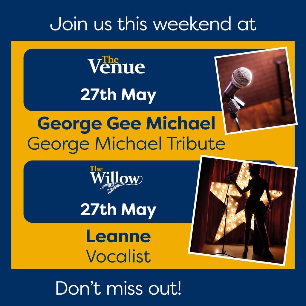 We have the fantastic George Gee Michael performing at The Venue and the spectacular Leanne performing at The Willow this Saturday. Come and join us for a fantastic night of entertainment.

Not already staying here? Book a staycation and create those mom… instagr.am/p/CsiiO30I5SH/