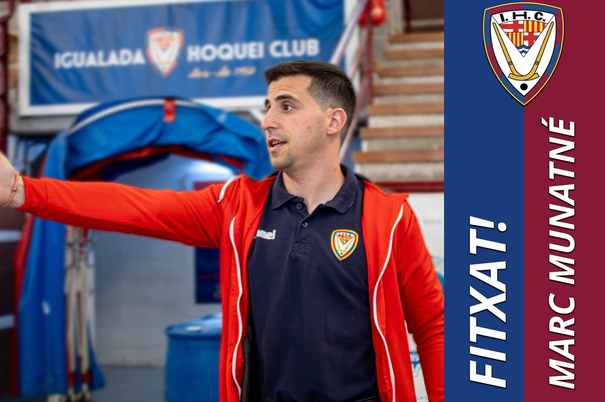 IgualadaHC's tweet photo. ✍🏼MARC MUNTANÉ✍🏼

El coordinador de la base de l’Igualada HC, Marc Muntané Alsina, serà el nou entrenador de l’Igualada Rigat. Un home amb ADN arlequinat que seguirà vinculat a la coordinació esportiva de l’entitat.

Tenim confiança plena en la teva nova etapa, Marc!💙❤️ https://t.co/F7wmtZH4ED