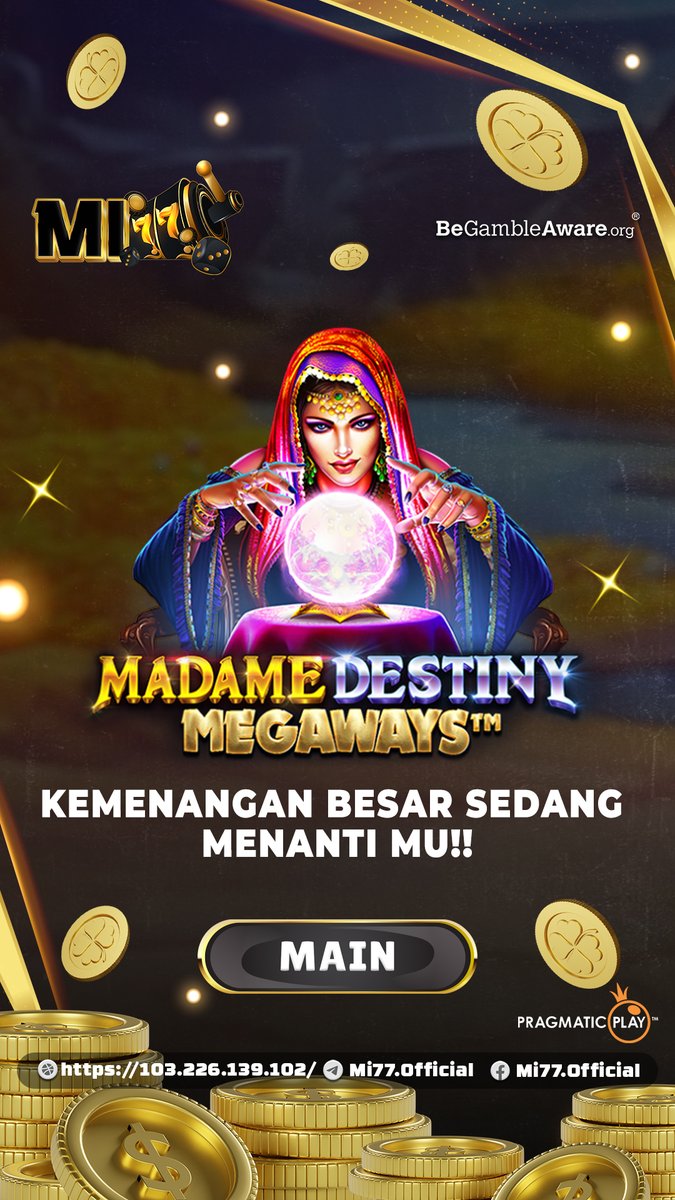 Mi77Ofc's tweet photo. "MADAME DESINY"Game gacor anti bikin dompet Bocor bikin CUAN makin Ngocor cuma di MI77

#mi77 #infoslot #slotterbaru #sensasional #gameonline #poker #sensasional #jackpot #livecasino #slotgacor 
DAFTARKAN SEKARANG : 
https://t.co/afflYtDGdJ https://t.co/OXPYG6s0nf