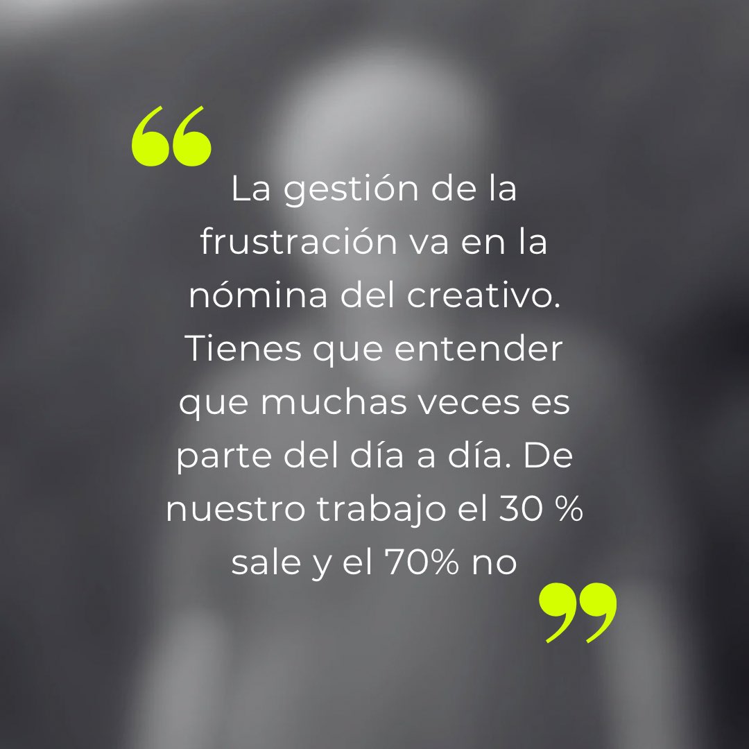 elenadl99's tweet photo. Un genio de la creatividad. Una mente en constante ebullición. Generosidad sin límites y faro para las nuevas generaciones de creativos. Conoce a @fer_marugan en su entrevista para @puentia 
Puedes leerla en: https://t.co/94l4wXBAIm https://t.co/fkdv6crvP5