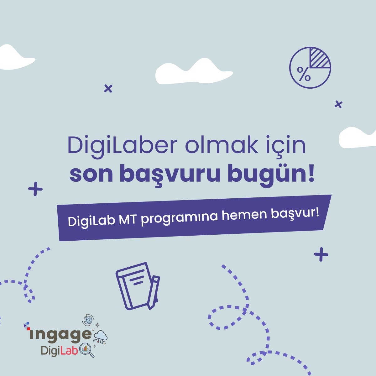 ingagedijital's tweet photo. Ingage DigiLab MT programı profesyonel hayata güçlü bir başlangıç yapmak isteyenleri bekliyor!

Son başvuru tarihi bugün! 3. ve 4. sınıf ile yüksek lisans öğrencisiysen seni DigiLaber olmaya davet ediyoruz.

Hemen tıkla: https://t.co/vP9eC9Fgf4

#DigiLab #Staj #StajProgramı https://t.co/3JRVFKZoQP