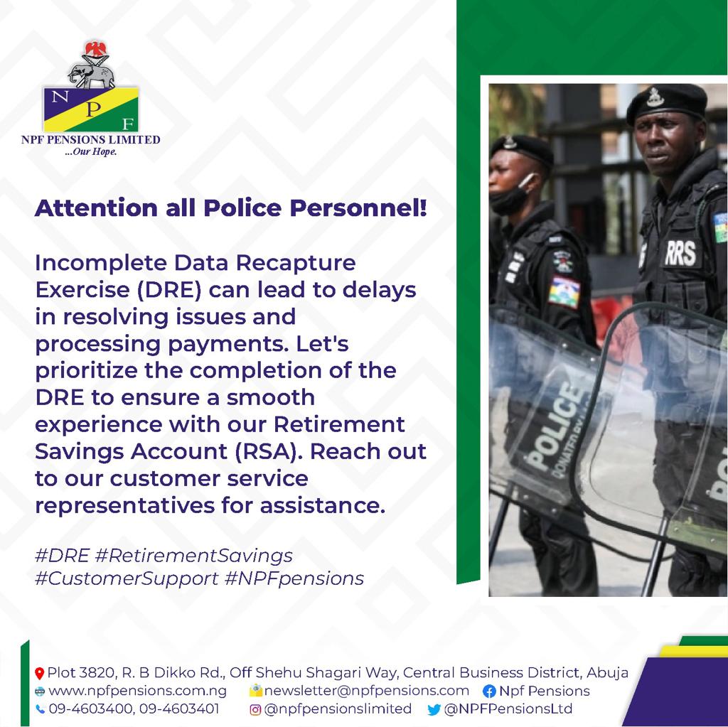 NPFPensionsLtd's tweet photo. #POLICENG#POLICENG https://t.co/C55WJXPKXg