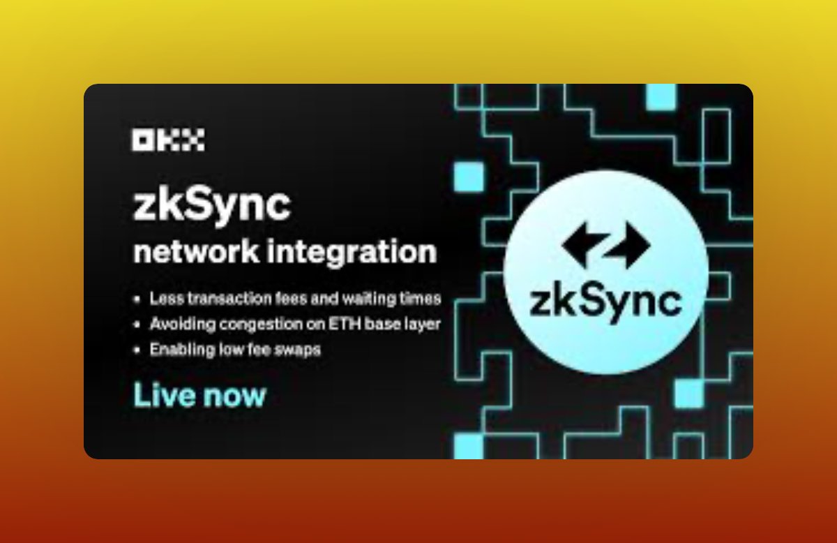 NDIDI_GRAM's tweet photo. OKX As Enabled Deposit &amp; Withdrawal Of $ETH On Zkysnc Network

→ Escape Bridging Fees By Sending $ETH To OKX &amp; Withdrawing It Through Zksync Network

→ Fees Are Relatively Cheap &amp; It’s Available For Both Lite &amp; ERA

→ Bonus Like &amp; RT https://t.co/kvwrdTaWuA