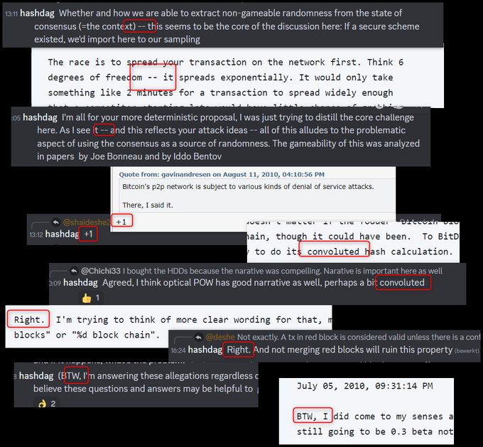 26) Similar writing style.

Chck the writing style of YS and SN. Especially the usage of punctuation is interesting...