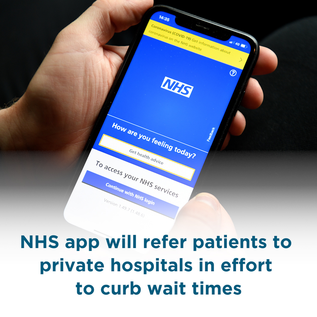 LondonLive's tweet image. Patients will be encouraged to use the NHS app for private hospital bookings in a bid to cut waiting times.

Patients will be encouraged to use the app with dozens of private diagnostic centres offering checks for cancer and other conditions to speed up care.

#NHS #Waittimes