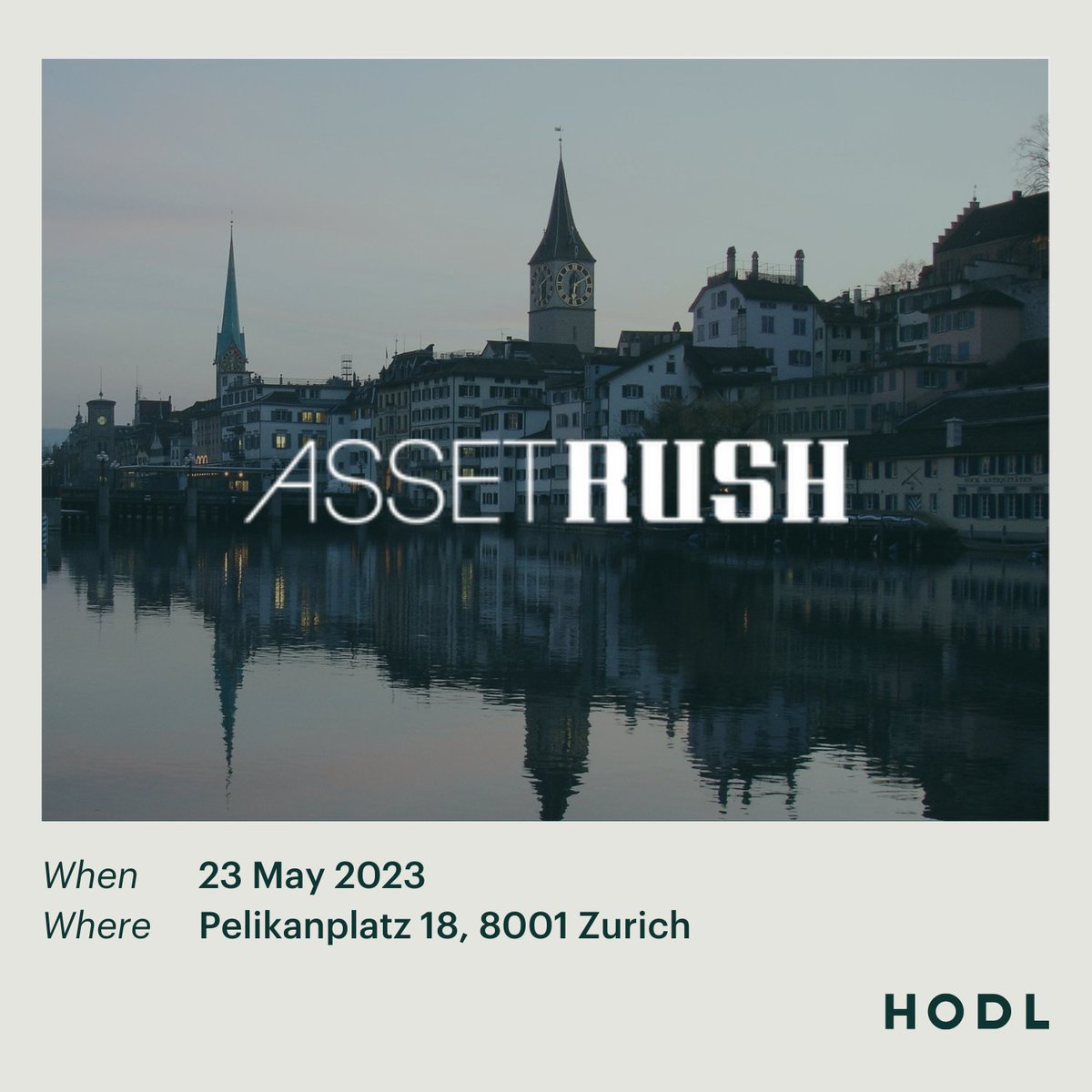 Tomorrow, you can find us at AssetRush x Zurich VII. #AssetRush and @RealVision unite qualified and institutional investors with today's pioneers of the financial world. Are you attending? Let's connect at #AssetRushxZurich!

#Innovation #Futureoffinance #Zurich