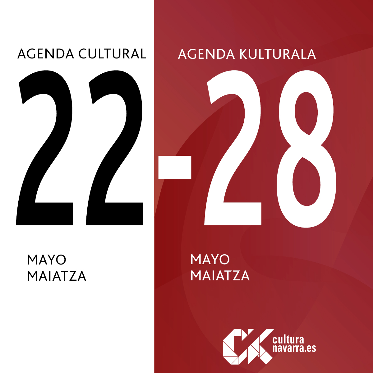 cultura_na's tweet photo. 🗓 Maiatzaren aste honetarako Kulturaren Agenda aurkezten dizuegu!

🩰🎶🎪 #Dantza, #musika, #hitzaldiak eta #ipuin kontaketak, #DNA2023, #BiraNafarroanBarna2023 jaialdiekin, erakusketekin eta gure zikloekin.

🔗 Informazio gehiago: https://t.co/G0ZJhDsXx1

#NafarroakoKultura https://t.co/kjZm28aoRL