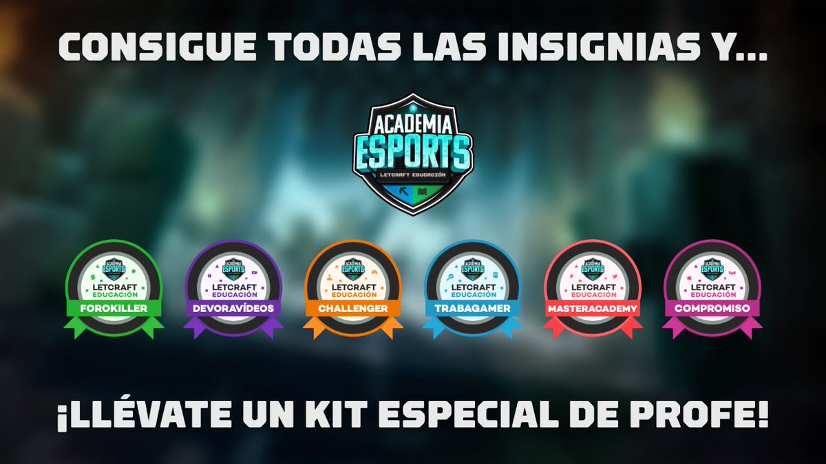 L3TCRAFT_EDU's tweet photo. 👋🏻¡Profes de Academia! Tenéis hasta el 20 de junio para conseguir todas las insignias de la Academia de Esports de Letcraft Educación #AELE #esports 🎮🎖️
Si no te has registrado, aún estás a tiempo 👉🏻 https://t.co/ks4YgpTOMu
Academia abierta hasta final de curso 🏃🏻♀️ https://t.co/vBi5TtrX2Z