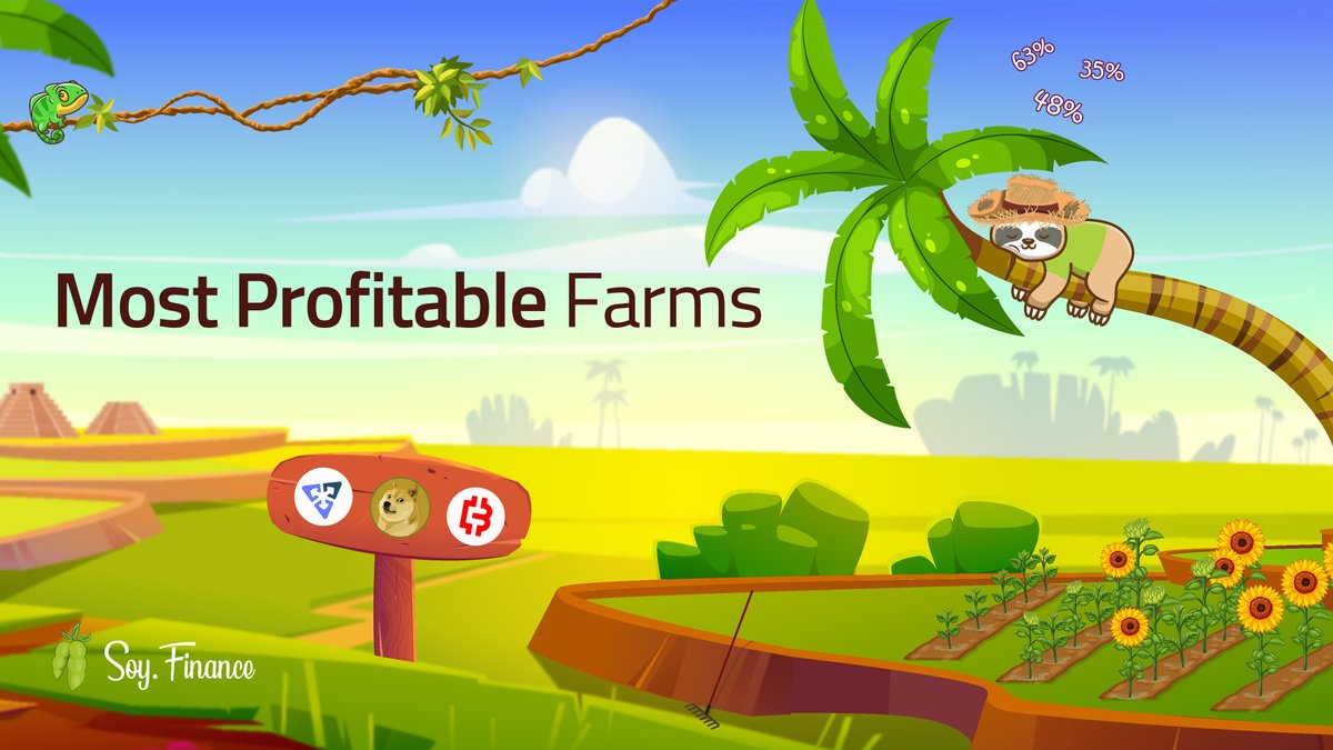 TheRealSloFi's tweet photo. 📣 #DeFiSloths, hunting for the top farms? Look no further!

Check the highest-yielding pools:
🥇 $DOGE - Barking loud at 55% APR
🥈 $BUSDT - Steady at 39.4% APR
🥉 $CLOE - Blooming at 22% APR

Ready, set, farm! 
Dive into the safest #DeFi fields today:
➡️ https://t.co/1N7JNdXRZh https://t.co/jDkqj7r5e3