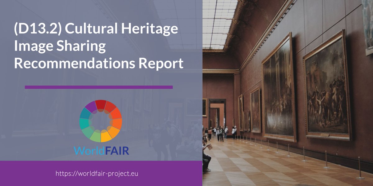 📢 New #WorldFAIR Deliverable: D13.2 Cultural Heritage Image Sharing Recommendations. Read the full report 👉tinyurl.com/WFD13-2 #FAIRdata #opendata #OpenScience #codata